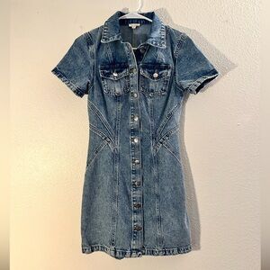 Fit & Flare Denim Dress